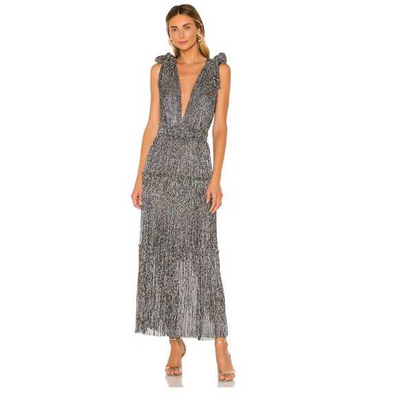 Sabina Musayev Helena Dress Multicolor Silver Size XS - Picture 1 of 5